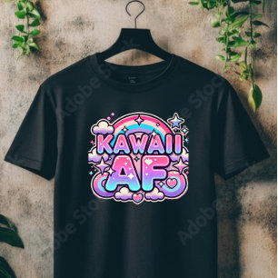 Camiseta Kawaii AF