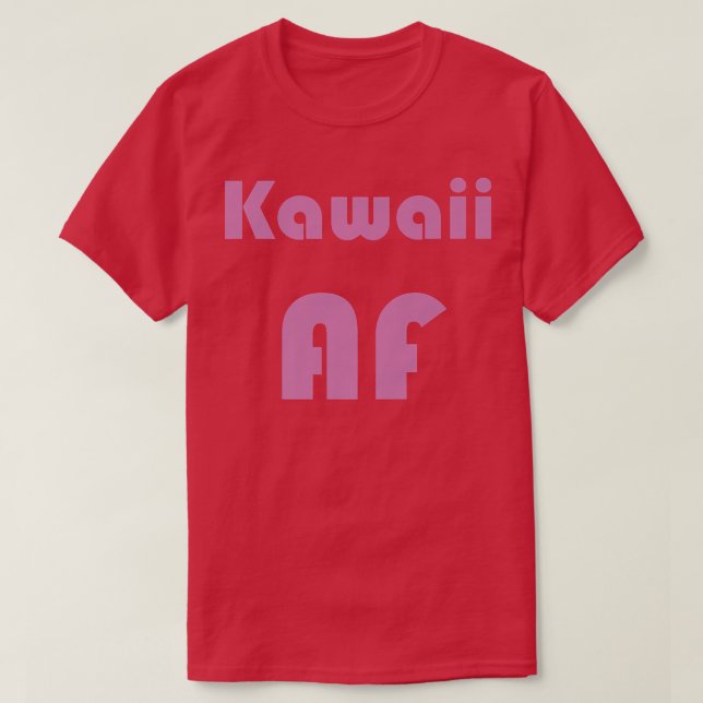 Camiseta Kawaii AF Japão Anime Web Cute (Frente do Design)