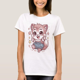 Camiseta kawaii animal sticker