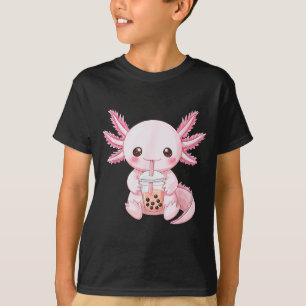 Camiseta Kawaii Anime Axolote Boba