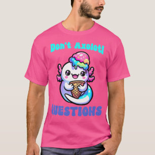 Camiseta Kawaii Anime Axolotl ama Engraçada Rapariga Mexica
