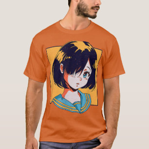 Camiseta Kawaii Anime Girl Japan é estética japonesa