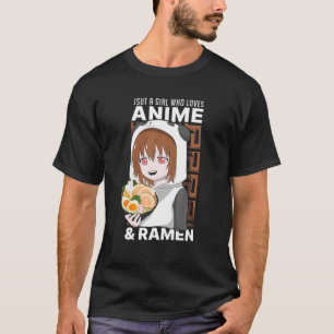 Camiseta Kawaii Anime Girl Panda Lover Ramen Lover Otaku An