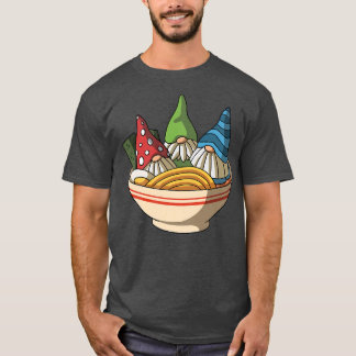 Camiseta Kawaii Anime Gnomos Asiáticos Ramen Japonês 5