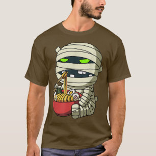 Camiseta Kawaii Anime Mummy Halloween Asia Noodles Japanes
