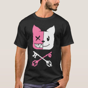 Camiseta Kawaii Anime Neko Girl Yandere Menhera Chan Pastel