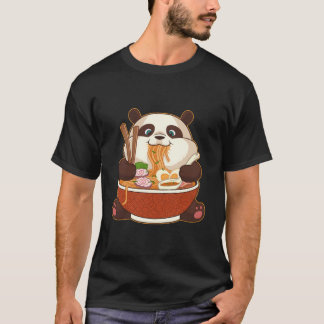 Camiseta Kawaii Anime Panda Otaku Japanese Ra Noodles