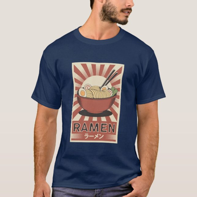 Camiseta Kawaii Anime Ramen (Frente)