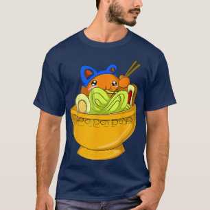 Camiseta Kawaii Anime Ramen Hamster Otaku Gift