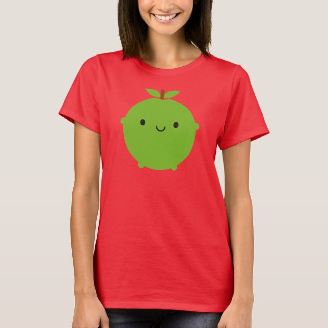 Camiseta Kawaii Apple (Frente)