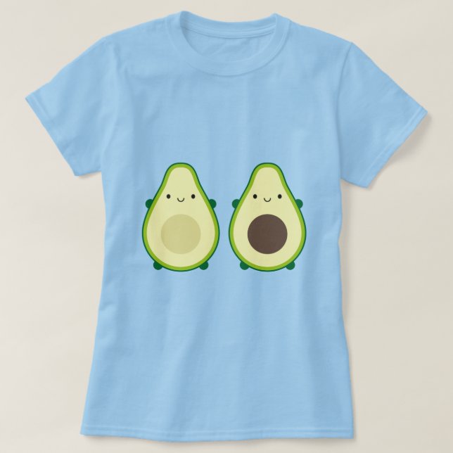 Camiseta Kawaii Avocado (Frente do Design)