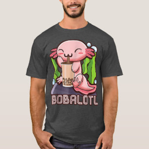 Camiseta Kawaii Axolotl Bubble Tea Girls Bubble Tea Gift Wo