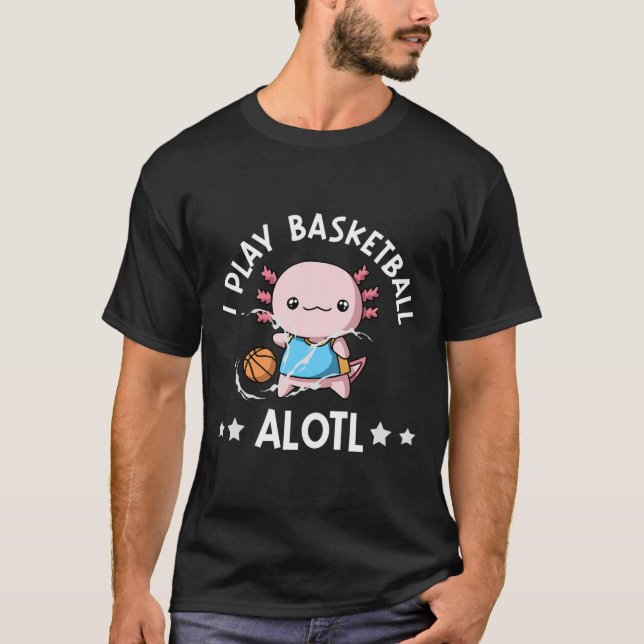 Camiseta Kawaii Axolotl Pun Engraçado Eu Toco Sketll Alotl (Frente)