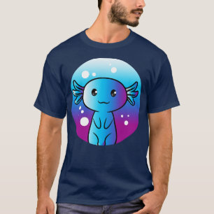 Camiseta Kawaii Axolotl Salamandra rosa-rosa-abóbora Axolot