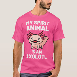 Camiseta Kawaii Axolotl Spirit Animal Kawaii Salamander