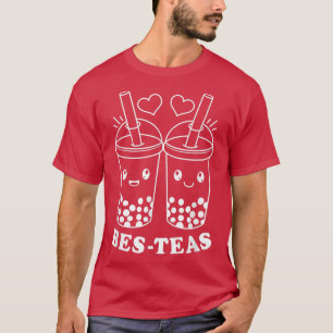 Camiseta Kawaii Bes Teas Bubble Tea Cute Boba Besties