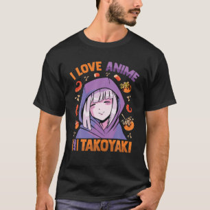 Camiseta Kawaii Blushing Otaku Girl - Eu Adoro Anime E Tako