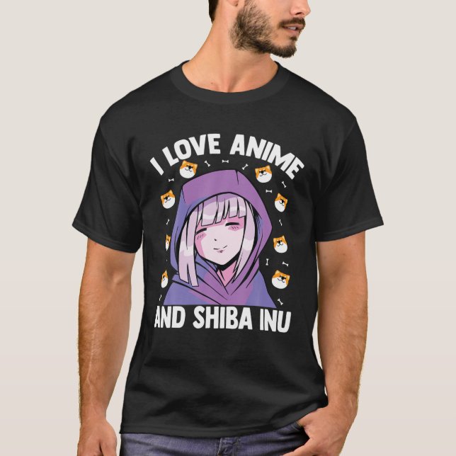 Camiseta Kawaii Blushing Otaku Girl - Eu Amo Animes E Shib (Frente)