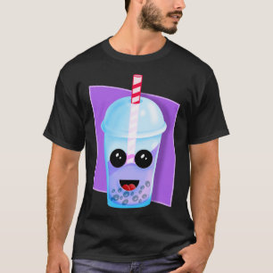 Camiseta Kawaii Boba Fruta Tea, Presente de Natal, Nascido