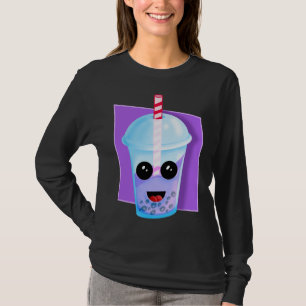 Camiseta Kawaii Boba Fruta Tea, Presente de Natal, Nascido