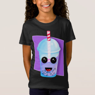 Camiseta Kawaii Boba Fruta Tea, Presente de Natal, Nascido