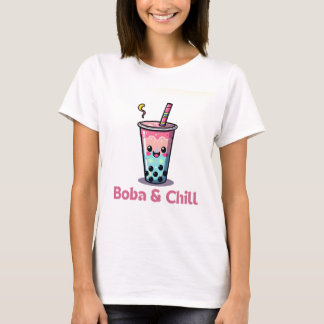 Camiseta Kawaii Boba Tee - Adoravelmente Doce Bolha Design