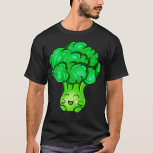 Camiseta Kawaii Broccoli Cute Vegetables Veggie Comida