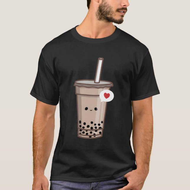 Camiseta Kawaii Bubble Tea Love Boba Tea (Frente)