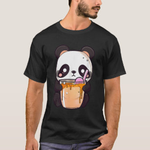 Camiseta Kawaii Bubble Tea Panda Boba-Tea Japonês