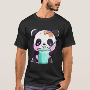 Camiseta Kawaii Bubble Tea Panda Boba-Tea Japonês