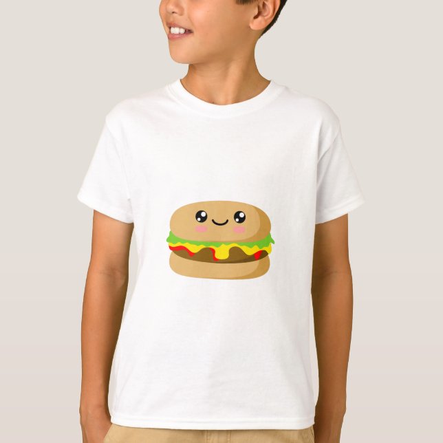 Camiseta Kawaii Burger (Frente)