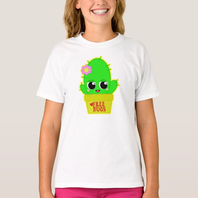 Camiseta Kawaii Cactus (Frente)
