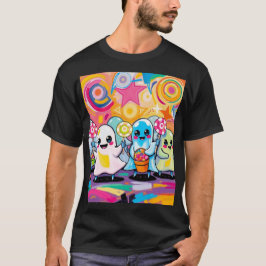 Camiseta Kawaii Candy Parade Cartoon Colorido