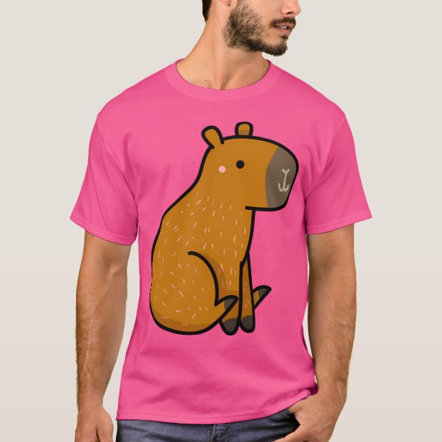 Camiseta Kawaii Capybara (Frente)