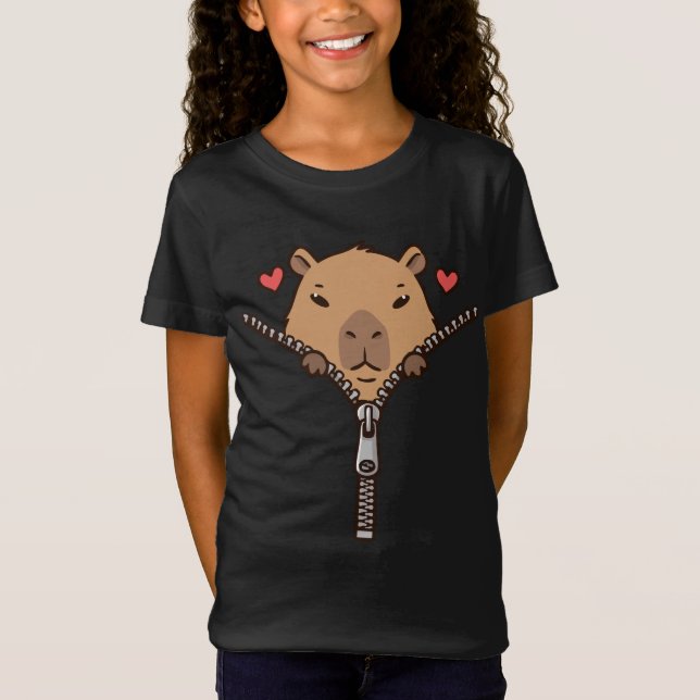 Camiseta Kawaii Capybara Shirt | Cute capybara (Frente)