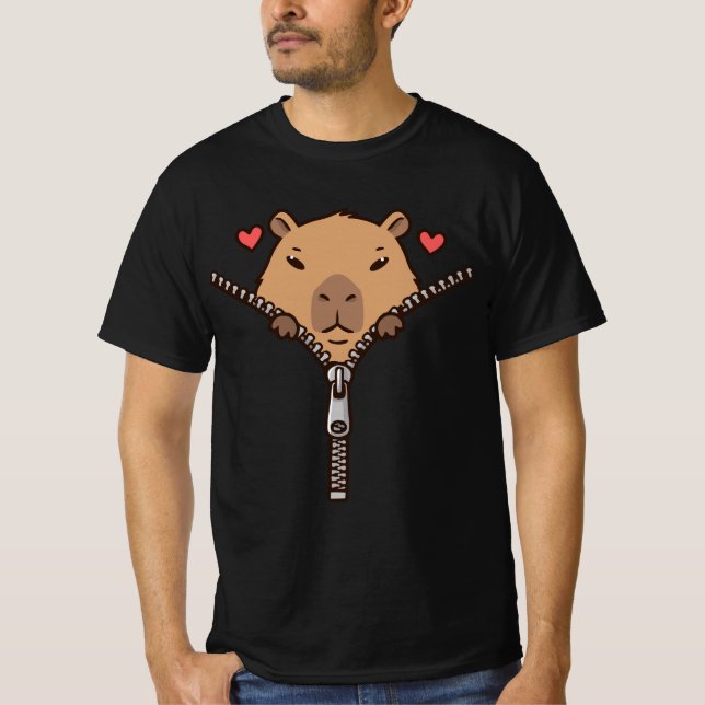 Camiseta Kawaii Capybara Shirt | Cute capybara (Frente)
