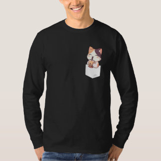 Camiseta Kawaii Cat Boba Pocket Japanese cute aesthetic Ani