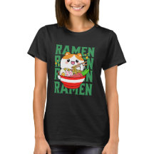 Kawaii Cat comendo Ramen