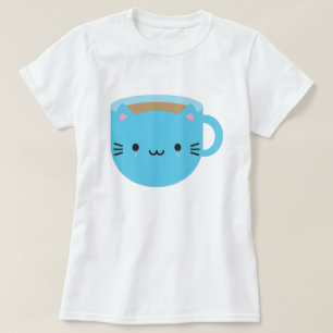 Camiseta Kawaii Cat Cup