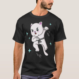 Camiseta Kawaii Cat Ninja Kitten Fighter Karate