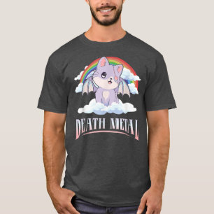 Camiseta Kawaii Cat Pastel Death Metal