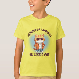 Camiseta Kawaii cat T-Shirt Design