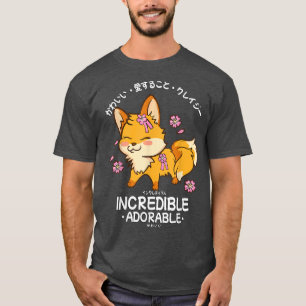 Camiseta Kawaii Cherry Blossom FoJaponêsIncrível Adorabl