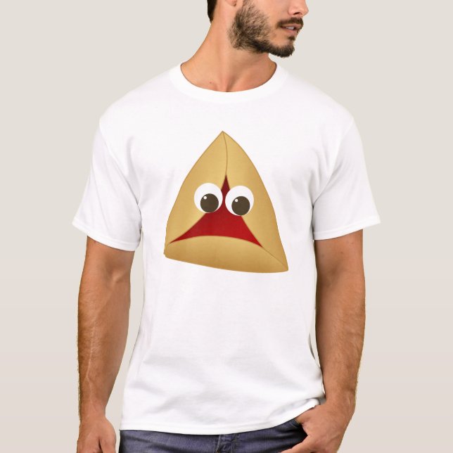 Camiseta Kawaii Cherry Hamentashen para Purim (Frente)