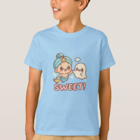 Kawaii Chibi Gênio & Fantasma Apertando as Mãos