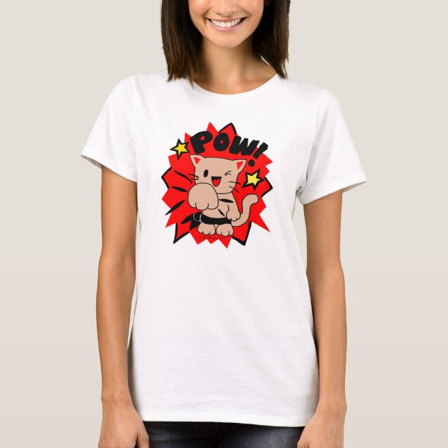 Camiseta Kawaii Chibi Ninja Kung-Fu "PRISIONEIRO DE (Frente)