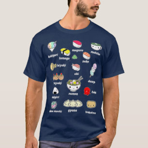 Camiseta Kawaii Comida japonesa Lover Sushi Ramen