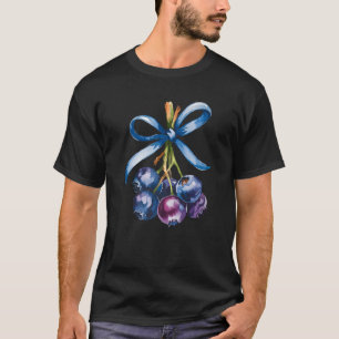 Camiseta Kawaii Coquette Arco Blueberry Legal Blueberry Lov