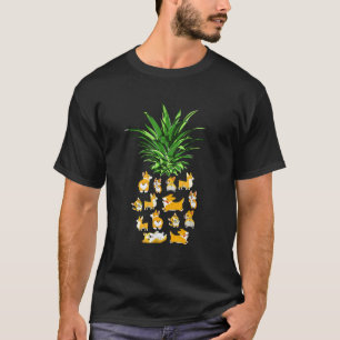 Camiseta Kawaii Corgi Pineapple Funny Peachy Kawaii Summer