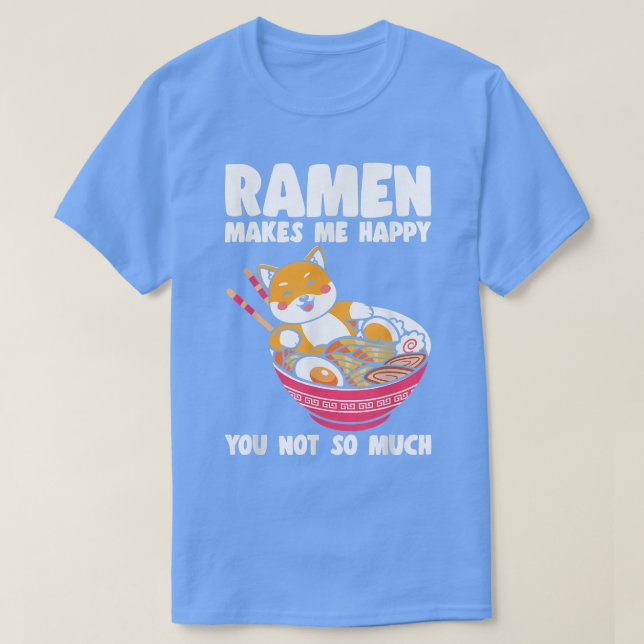 Camiseta Kawaii Corgi Ramen Cute Puppy Japonês Manga Anime (Frente do Design)
